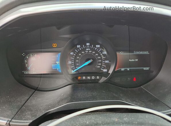 2FMPK4K94JBB80526 2018 FORD EDGE Black Instrument cluster view