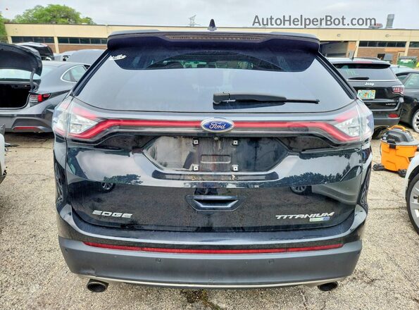 2FMPK4K94JBB80526 2018 FORD EDGE Black Rear view