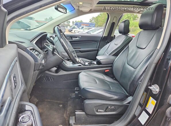 2FMPK4K94JBB80526 2018 FORD EDGE Black Front interior view