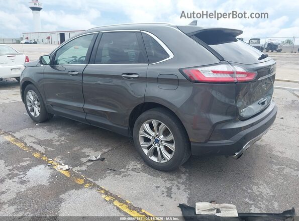 2FMPK4K94KBB01504 2019 FORD EDGE Gray Trasero izquierdo