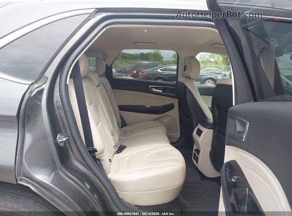 2FMPK4K94KBB01504 2019 FORD EDGE Gray Vista de la etiqueta del VIN