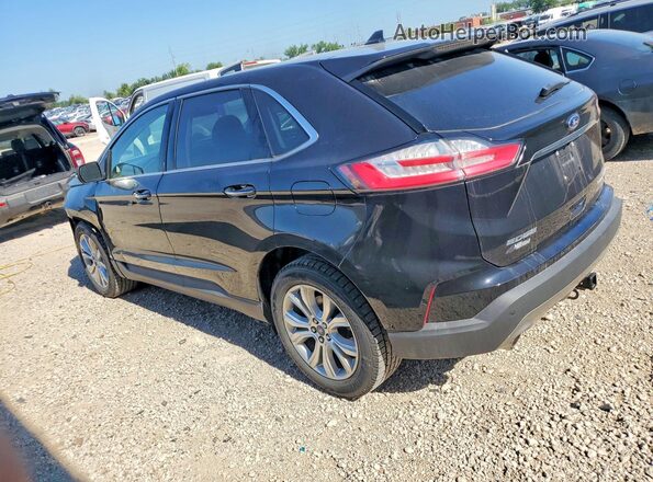2FMPK4K94KBB76722 2019 FORD EDGE Черный Задняя левая четверть