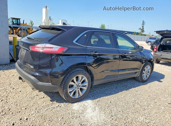 2FMPK4K94KBB76722 2019 FORD EDGE Черный Задняя правая четверть