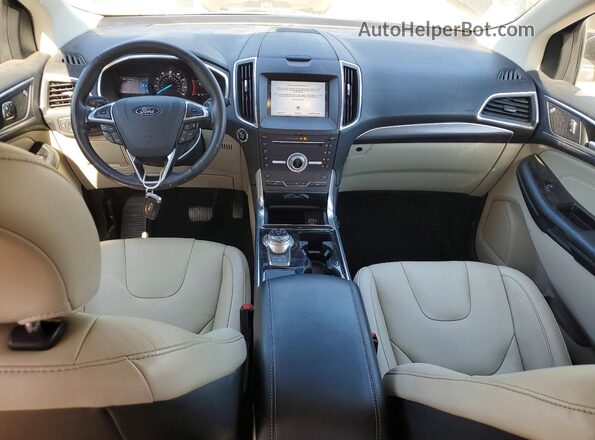 2FMPK4K94KBB76722 2019 FORD EDGE Черный Вид панели приборов