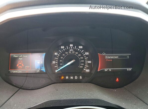 2FMPK4K94KBB76722 2019 FORD EDGE Черный Вид щитка приборов