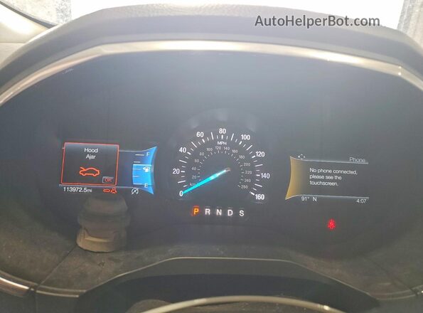 2FMPK4K94KBC21044 2019 FORD EDGE Gray ხელსაწყოთა პანელის ხედი