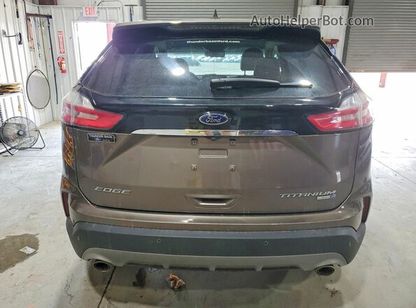 2FMPK4K94KBC21044 2019 FORD EDGE Gray უკანა ხედი