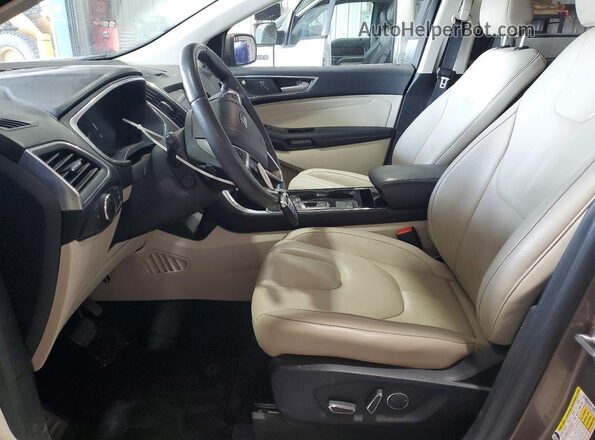 2FMPK4K94KBC21044 2019 FORD EDGE Gray წინა სალონის ხედი