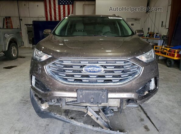 2FMPK4K94KBC21044 2019 FORD EDGE Gray წინა ხედი