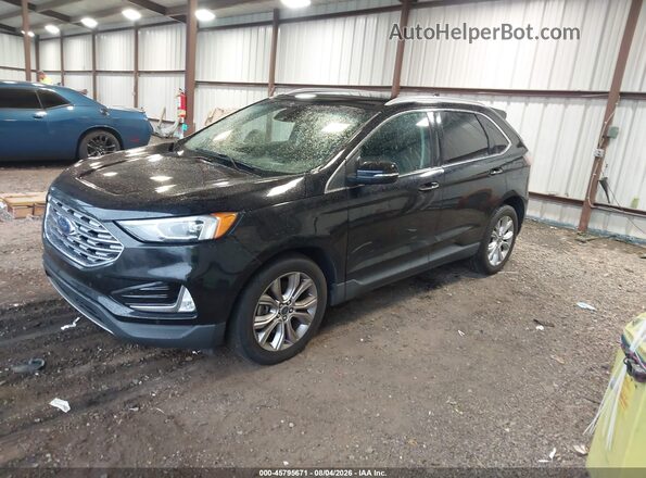 2FMPK4K94LBA81658 2020 FORD EDGE Black Vista tres cuartos delantera izquierda