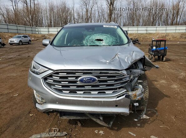 2FMPK4K94LBA99156 2020 FORD EDGE Silver Widok z przodu