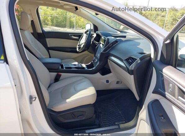 2FMPK4K94NBA85549 2022 FORD EDGE White Vista interior delantera