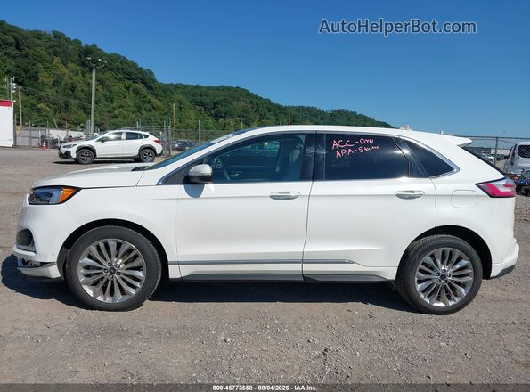 2FMPK4K94NBA85549 2022 FORD EDGE White Vista interior de 360 grados