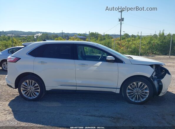 2FMPK4K94NBA85549 2022 FORD EDGE White Vista interior trasera