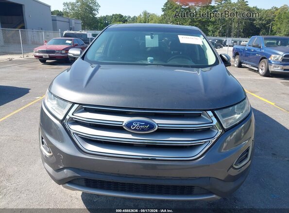 2FMPK4K95HBB32026 2017 FORD EDGE Gray ხელსაწყოთა პანელის ხედი