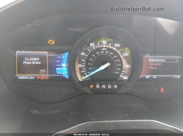 2FMPK4K95HBB76284 2017 FORD EDGE Black Widok tylnych siedzeń