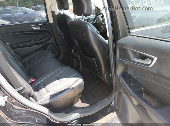 2FMPK4K95HBB76284 2017 FORD EDGE Black Widok naklejki z numerem VIN
