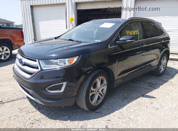 2FMPK4K95HBB76284 2017 FORD EDGE Black Przód lewy