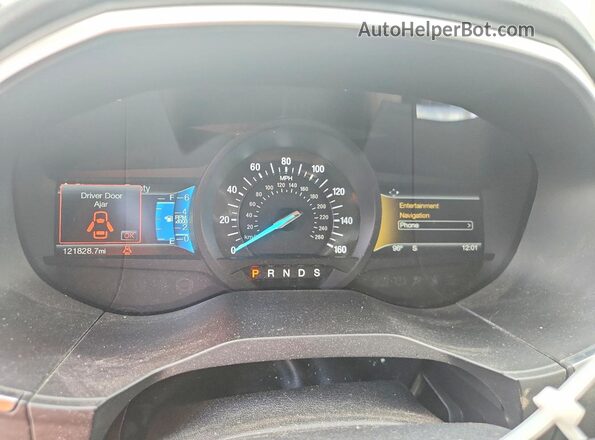 2FMPK4K95HBC17349 2017 FORD EDGE Gray Widok zestawu wskaźników