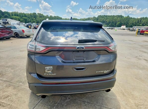 2FMPK4K95HBC17349 2017 FORD EDGE Gray Widok z tyłu
