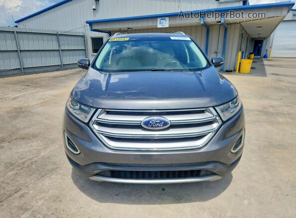 2FMPK4K95HBC17349 2017 FORD EDGE Gray Widok z przodu