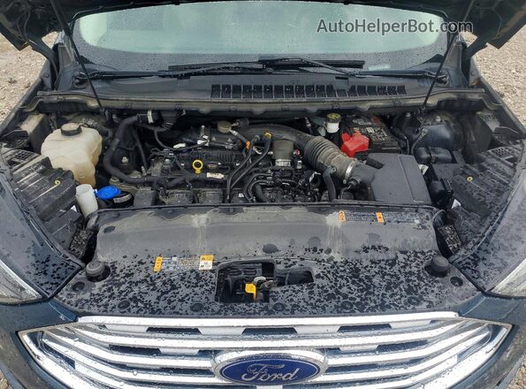 2FMPK4K95KBB41283 2019 FORD EDGE Blue Вид задньої частини салону