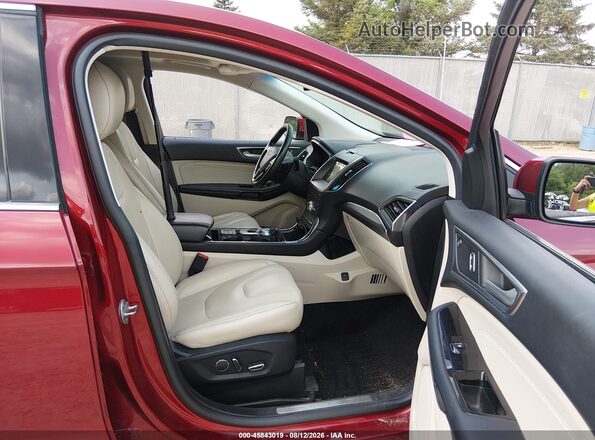 2FMPK4K95KBC47734 2019 FORD EDGE Burgundy Սալոնի դիմացի տեսք