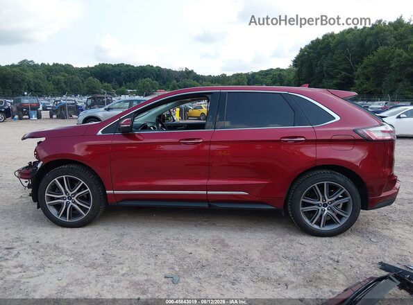 2FMPK4K95KBC47734 2019 FORD EDGE Burgundy 