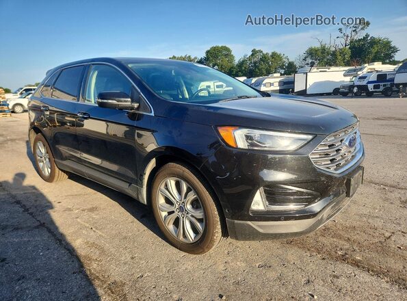 2FMPK4K95LBB53242 2020 FORD EDGE Black Delantero derecho
