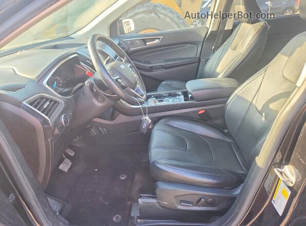 2FMPK4K95LBB53242 2020 FORD EDGE Black Vista interior delantera