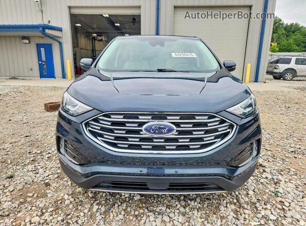 2FMPK4K95NBA18314 2022 FORD EDGE Blue Вид спереду