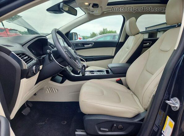 2FMPK4K95NBA18314 2022 FORD EDGE Blue Вид салону спереду