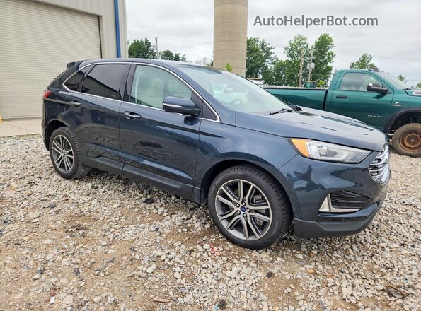 2FMPK4K95NBA18314 2022 FORD EDGE Blue Передня права чверть