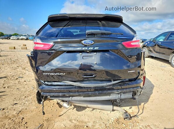 2FMPK4K95NBA31578 2022 FORD EDGE Black Вид ззаду