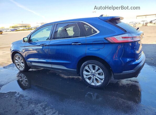 2FMPK4K95NBB04755 2022 FORD EDGE Blue Հետևի ձախ