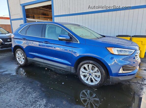 2FMPK4K95NBB04755 2022 FORD EDGE Blue Առջևի աջ