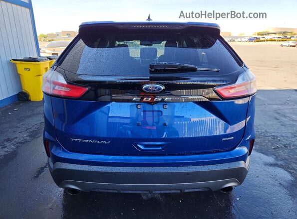 2FMPK4K95NBB04755 2022 FORD EDGE Blue Հետևի տեսք