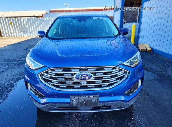 2FMPK4K95NBB04755 2022 FORD EDGE Blue Դիմացի տեսք