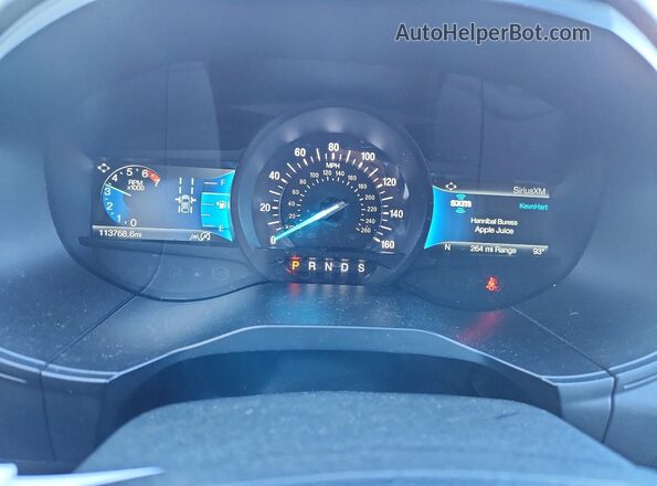 2FMPK4K95NBB04755 2022 FORD EDGE Blue Սարքավորումների վահանակի տեսք