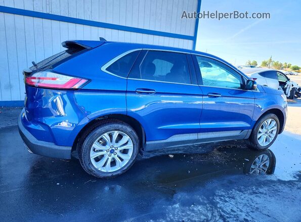 2FMPK4K95NBB04755 2022 FORD EDGE Blue Հետևի աջ