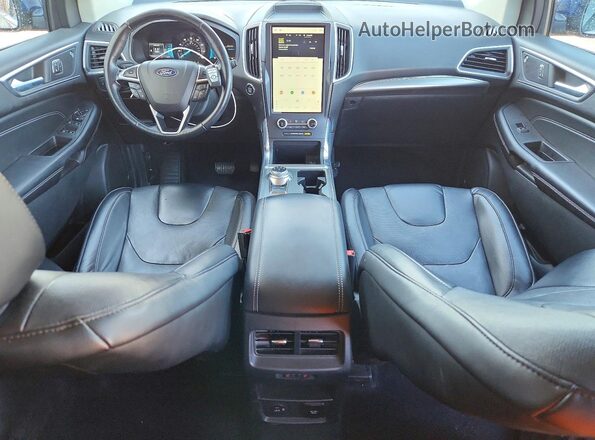 2FMPK4K95NBB04755 2022 FORD EDGE Blue Առջևի վահանակի տեսք