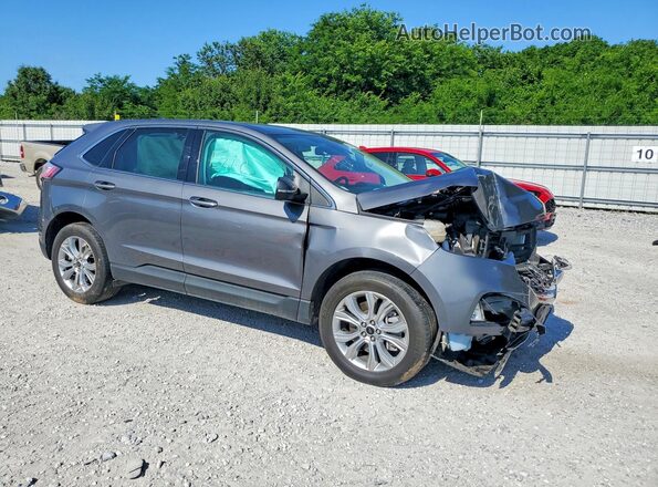 2FMPK4K95RBA93357 2024 FORD EDGE Silver Przód prawy