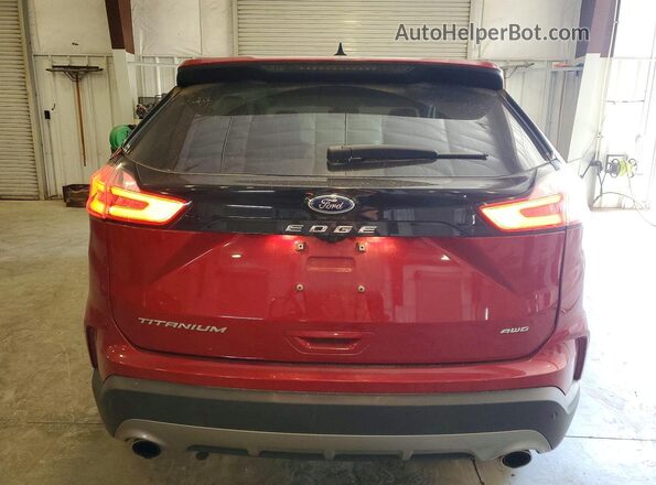 2FMPK4K95RBB28379 2024 FORD EDGE Red უკანა ხედი