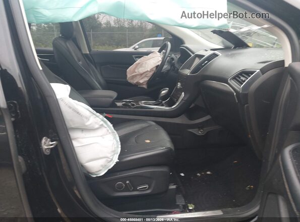 2FMPK4K96HBB58442 2017 FORD EDGE Black Widok wnętrza z przodu