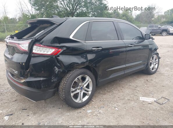 2FMPK4K96HBB58442 2017 FORD EDGE Black Tył prawy