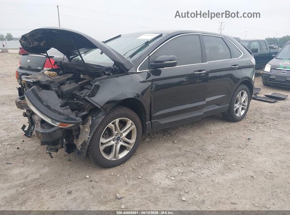2FMPK4K96HBB58442 2017 FORD EDGE Black Przód lewy