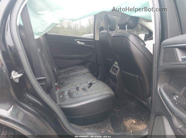 2FMPK4K96HBB58442 2017 FORD EDGE Black Widok naklejki z numerem VIN