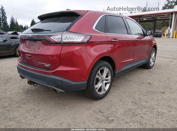 2FMPK4K96HBB74964 2017 FORD EDGE Red Հետևի աջ