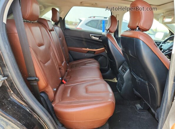 2FMPK4K96HBB97435 2017 FORD EDGE Black Vista interior trasera