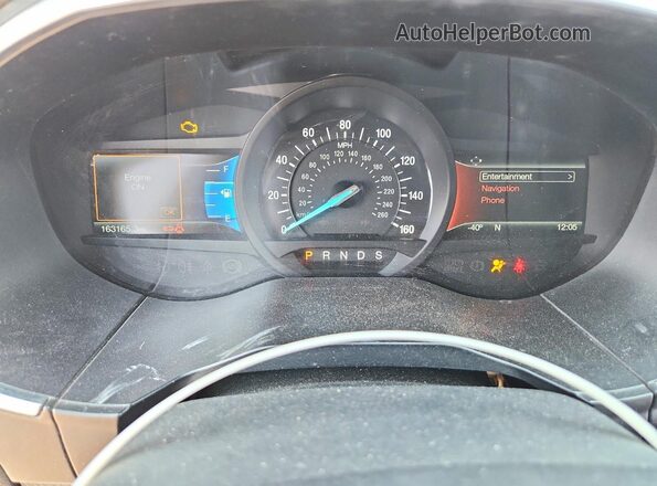 2FMPK4K96HBB97435 2017 FORD EDGE Black Vista del cuadro de instrumentos